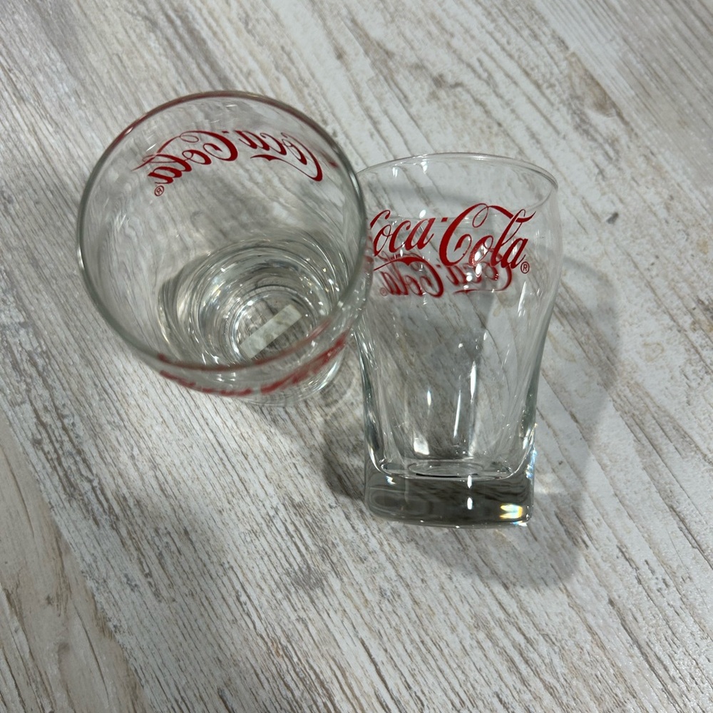 Coca Cola Shot Glass Set with Red Logo